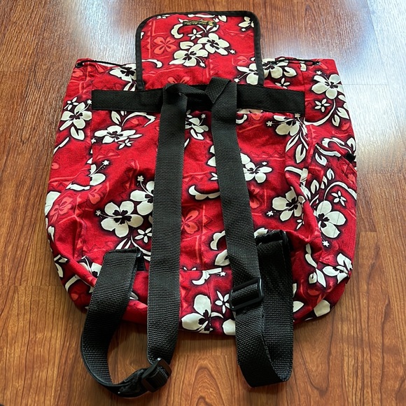 Island Aloha Wear backpack - RED and WHITE - Picture 8 of 9